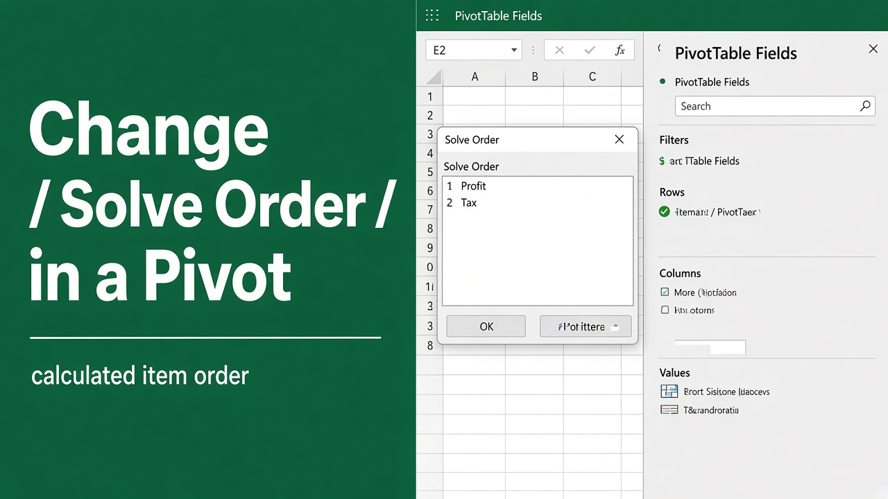 How to Change Solve Order in Pivot Table: Easy Guide featured image
