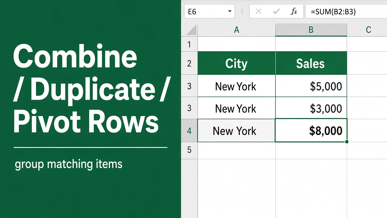 How to Combine Duplicates in Excel Pivot Table: Step-by-Step Guide featured image