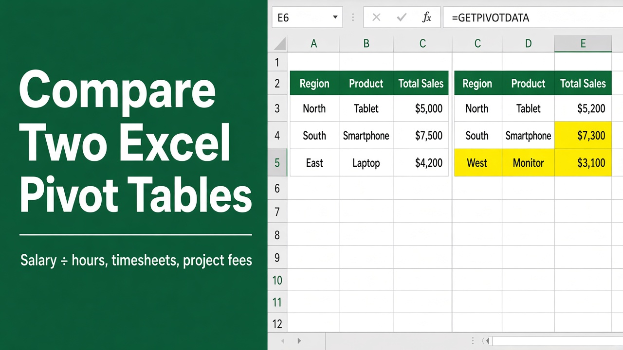 How To Compare Two Excel Pivot Tables: Easy Guide featured image
