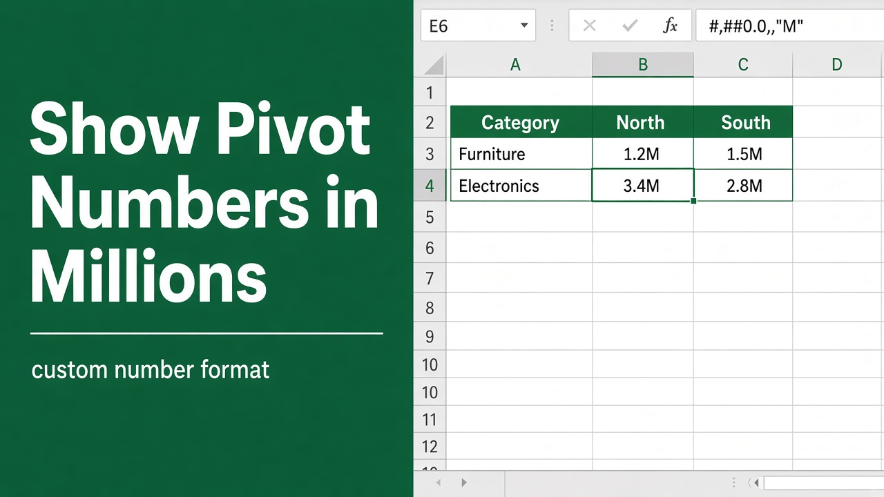 How to Convert Numbers in Millions in Excel Pivot Tables? featured image