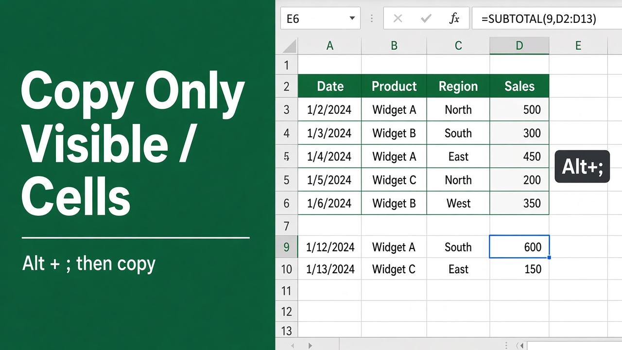 How to Copy Only Visible Cells in Excel? (The Easy Way) featured image