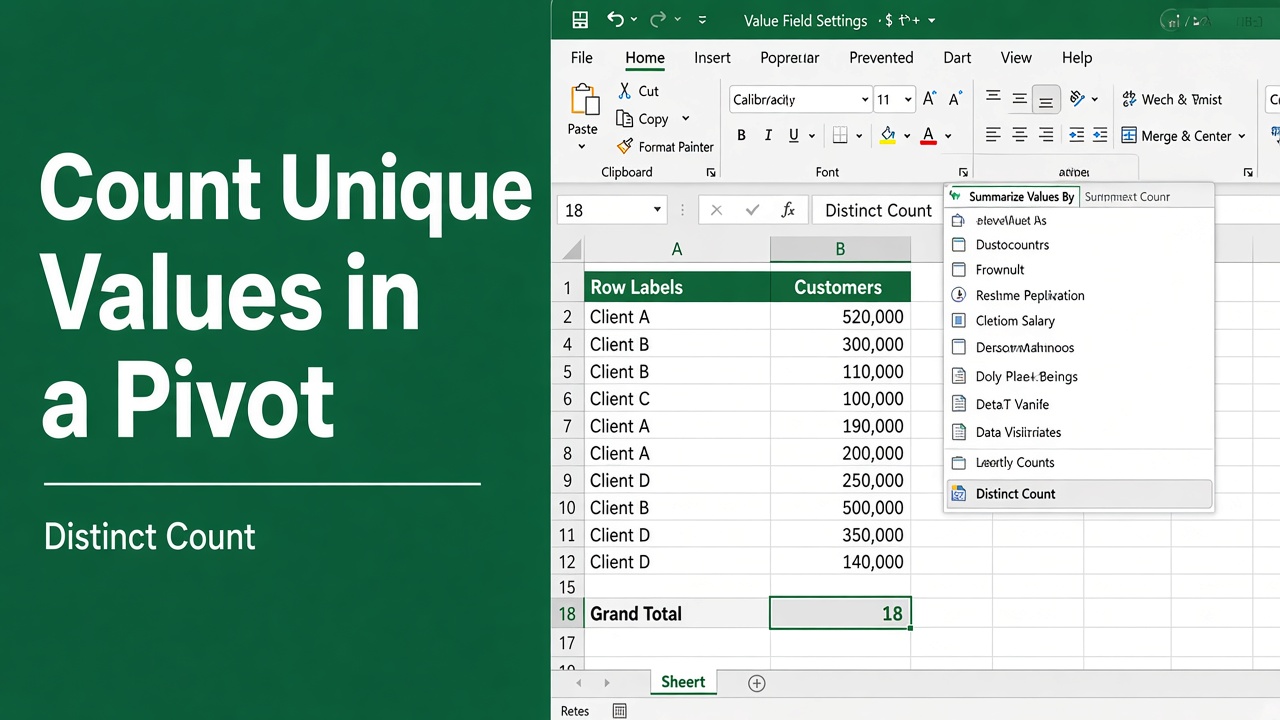 How to Count Unique Values in Excel Pivot Tables: Expert Tips featured image