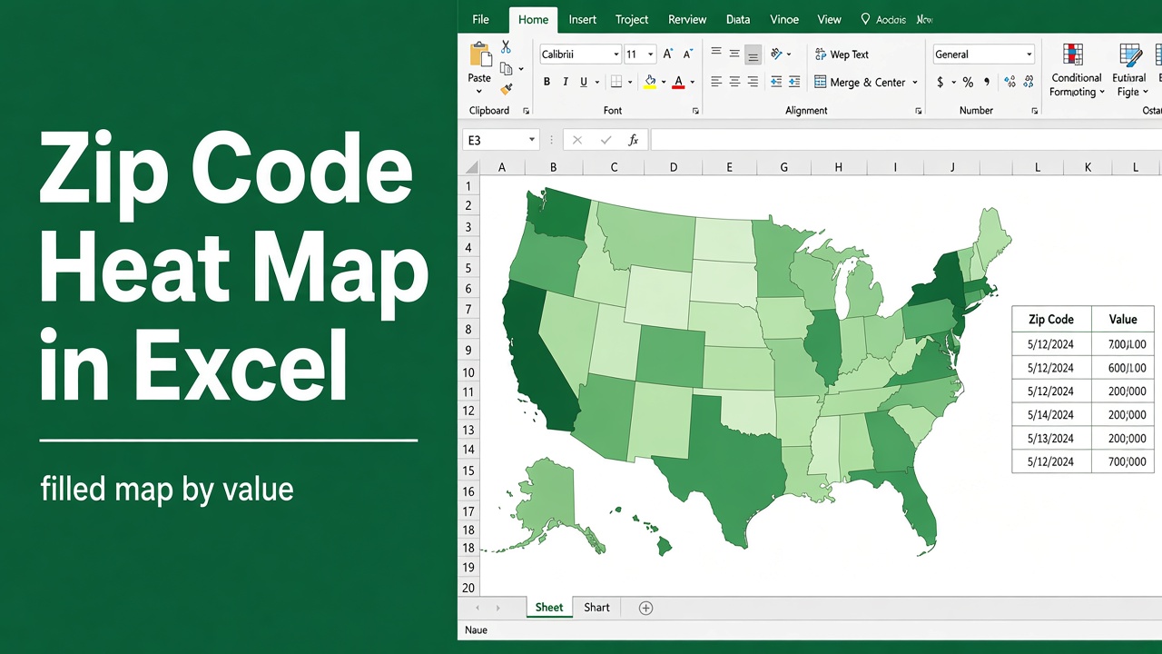 How to Create a Heat Map in Excel with Zip Codes: Easy Guide featured image