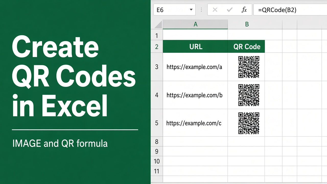 How to Create QR Codes in Excel? (4 Easy Methods) featured image