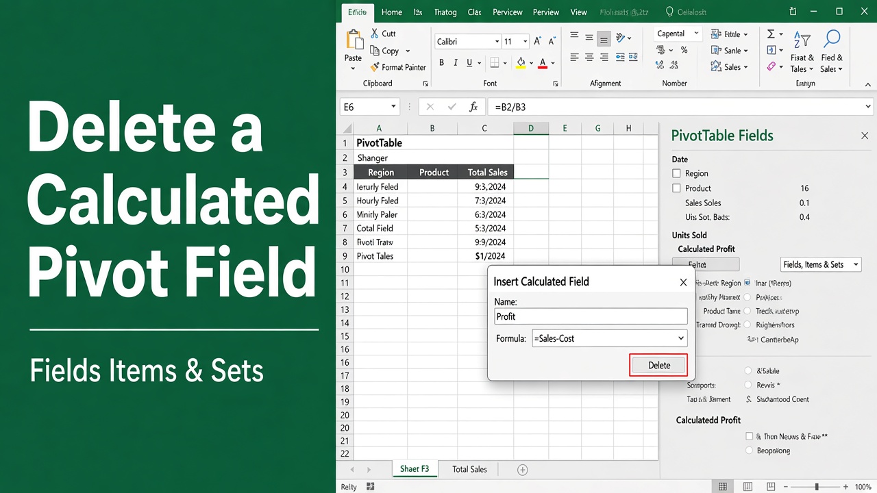 How to Delete a Calculated Field in Excel Pivot Table? featured image
