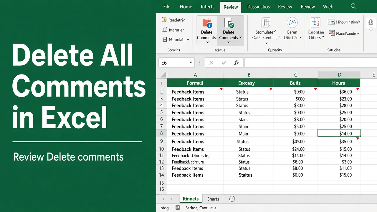How to Delete All Comments in Excel? (4 Easy Methods) featured image