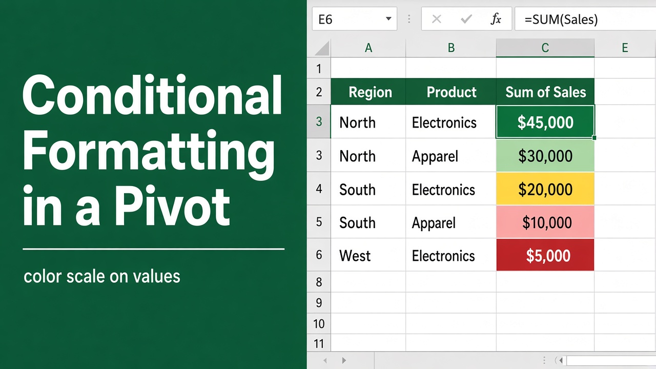 How to Do Conditional Formatting in an Excel Pivot Table? featured image