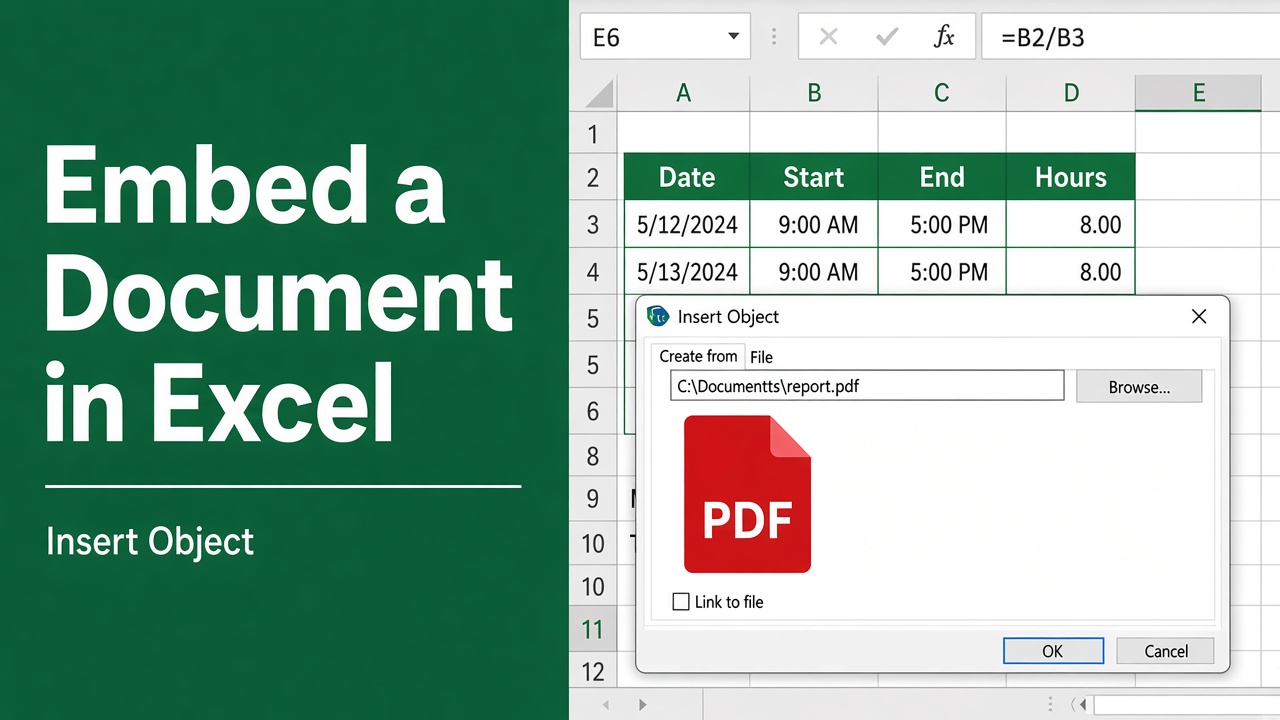 How to Embed a Document in Excel: A Step-by-Step Guide featured image