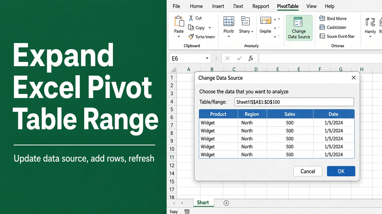 How to Expand Excel Pivot Table Range: Easy Guide featured image