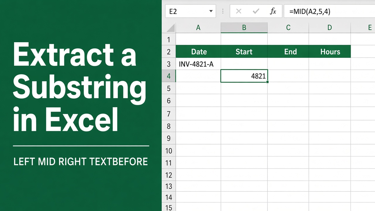How to Extract Substring in Excel: A Comprehensive Guide featured image