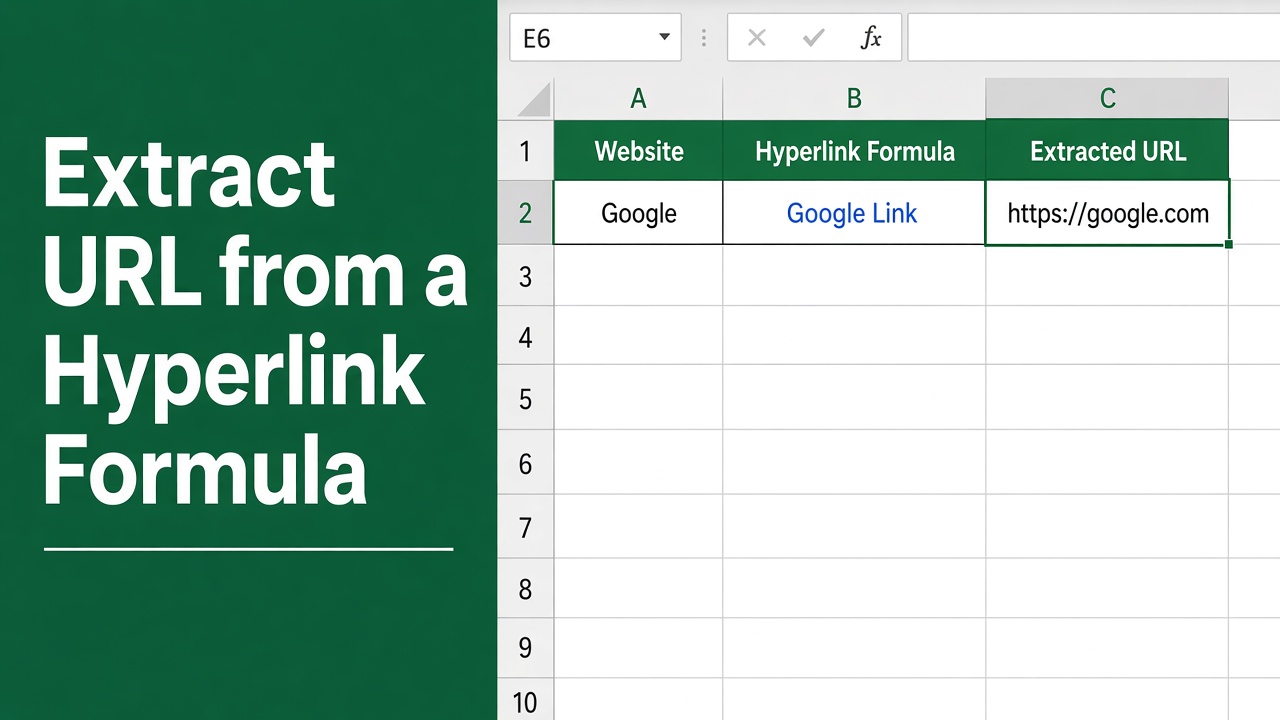 How to Extract URL from Hyperlink in Excel Formula? featured image
