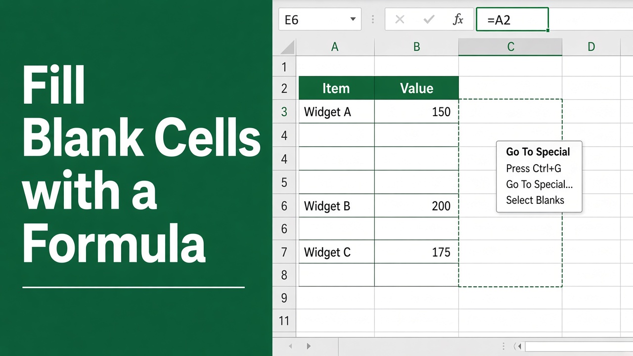 How to Fill Blank Cells in Excel with Formula? featured image