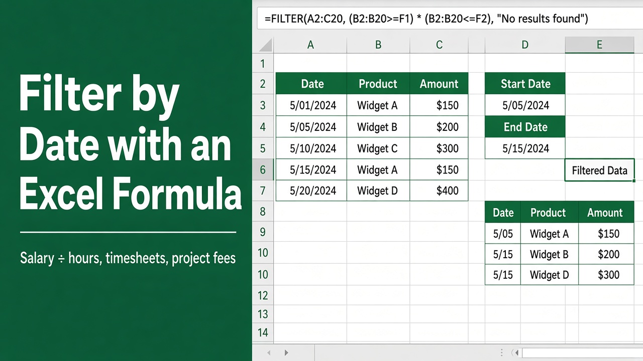 How to Filter by Date with Excel Formula: Easy Guide featured image