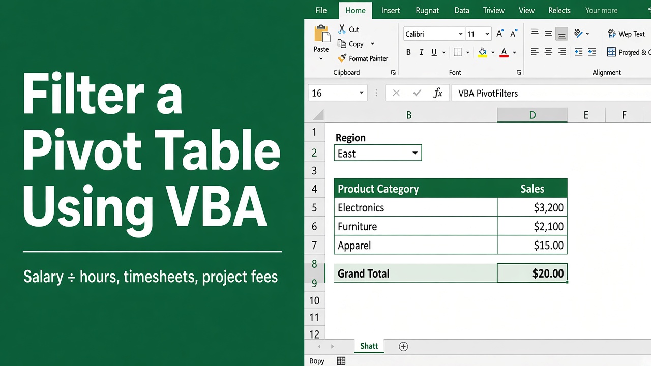 How To Filter Excel Pivot Table Using VBA: Easy Guide featured image