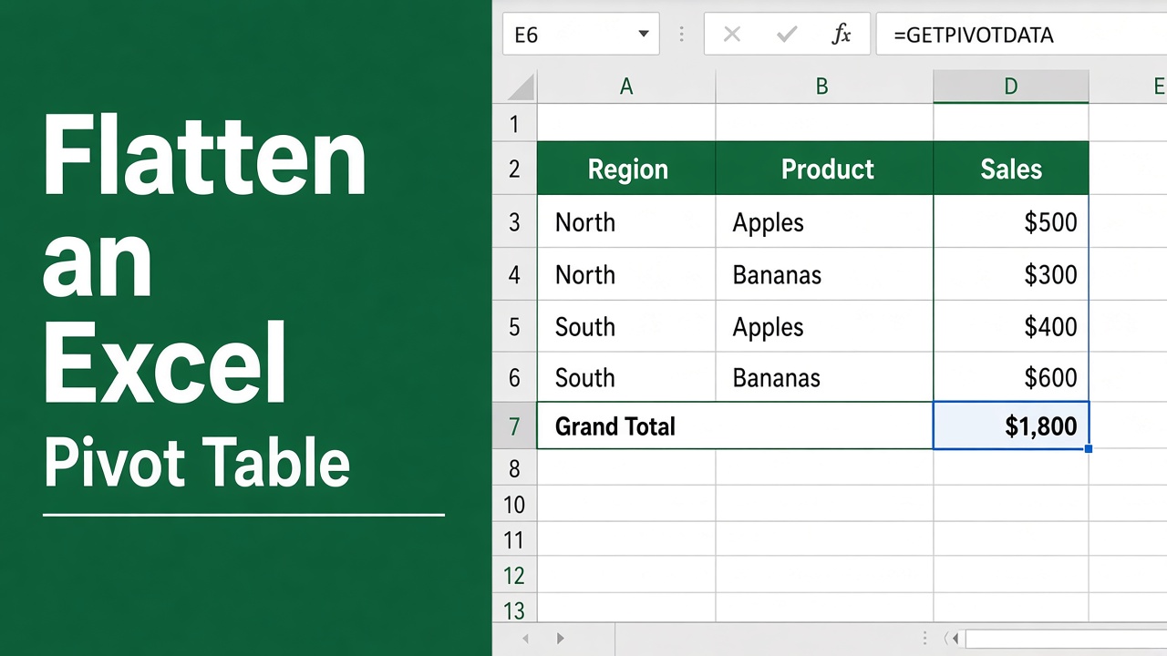 How To Flatten Excel Pivot Table: Easy Guide featured image