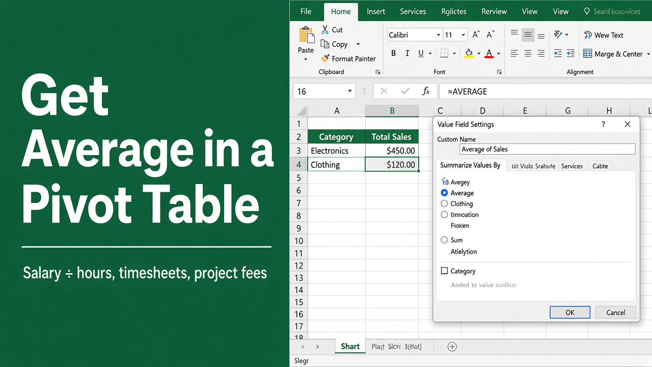 How To Get Average In Excel Pivot Table: Easy Guide featured image