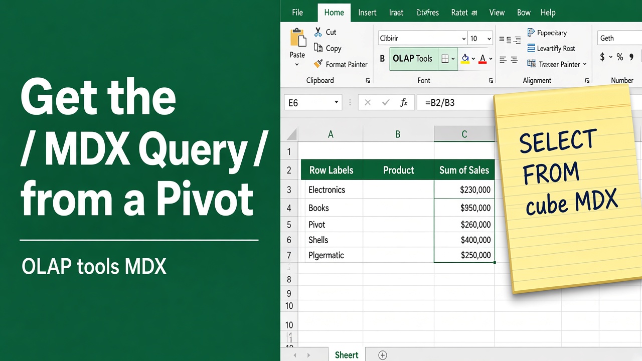 How to Get MDX Query from Excel Pivot Table: Easy Guide featured image