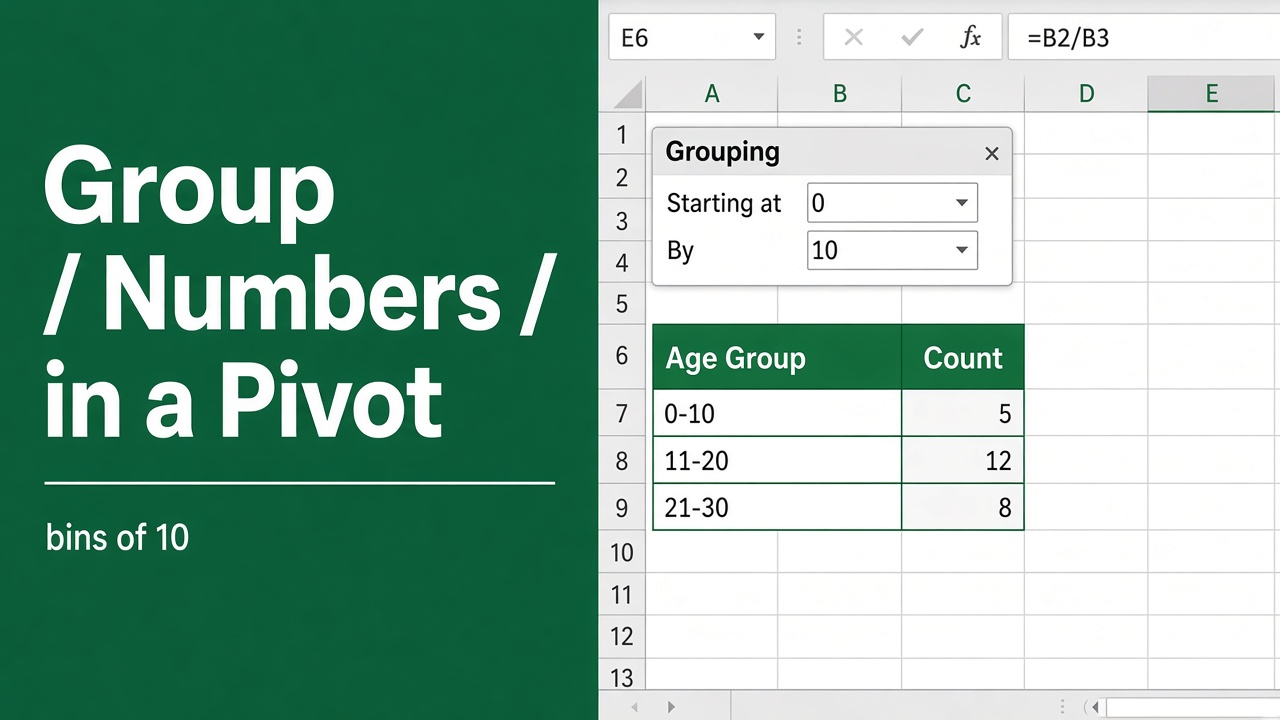 How to Group Numbers in Pivot Table in Excel: Expert Tips featured image