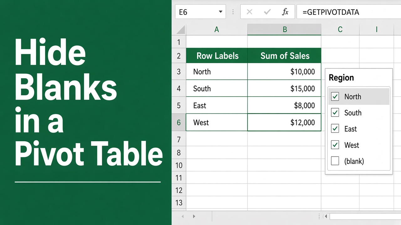 How to Hide Blanks in Excel Pivot Table: Easy Guide featured image