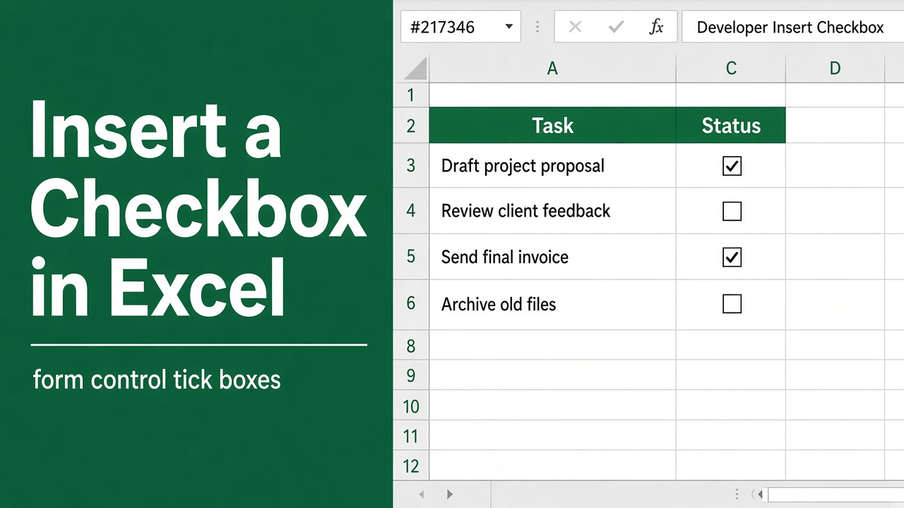 How to Insert Checkbox in Excel? (The Easy Way) featured image
