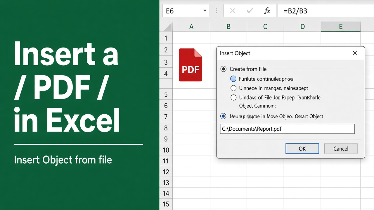 How to Insert PDF in Excel: A Step-by-Step Guide featured image