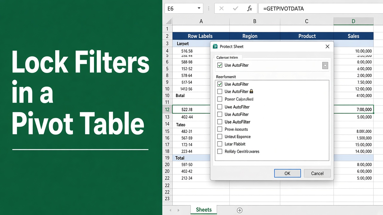 How to Lock Filters in Excel Pivot Table: A Complete Guide featured image