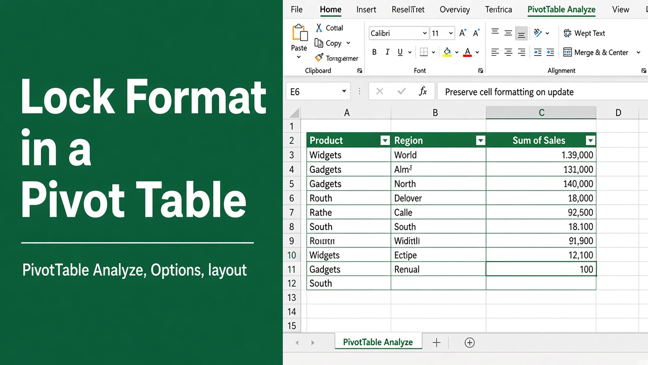 How to Lock Format in Excel Pivot Table: Expert Guide featured image