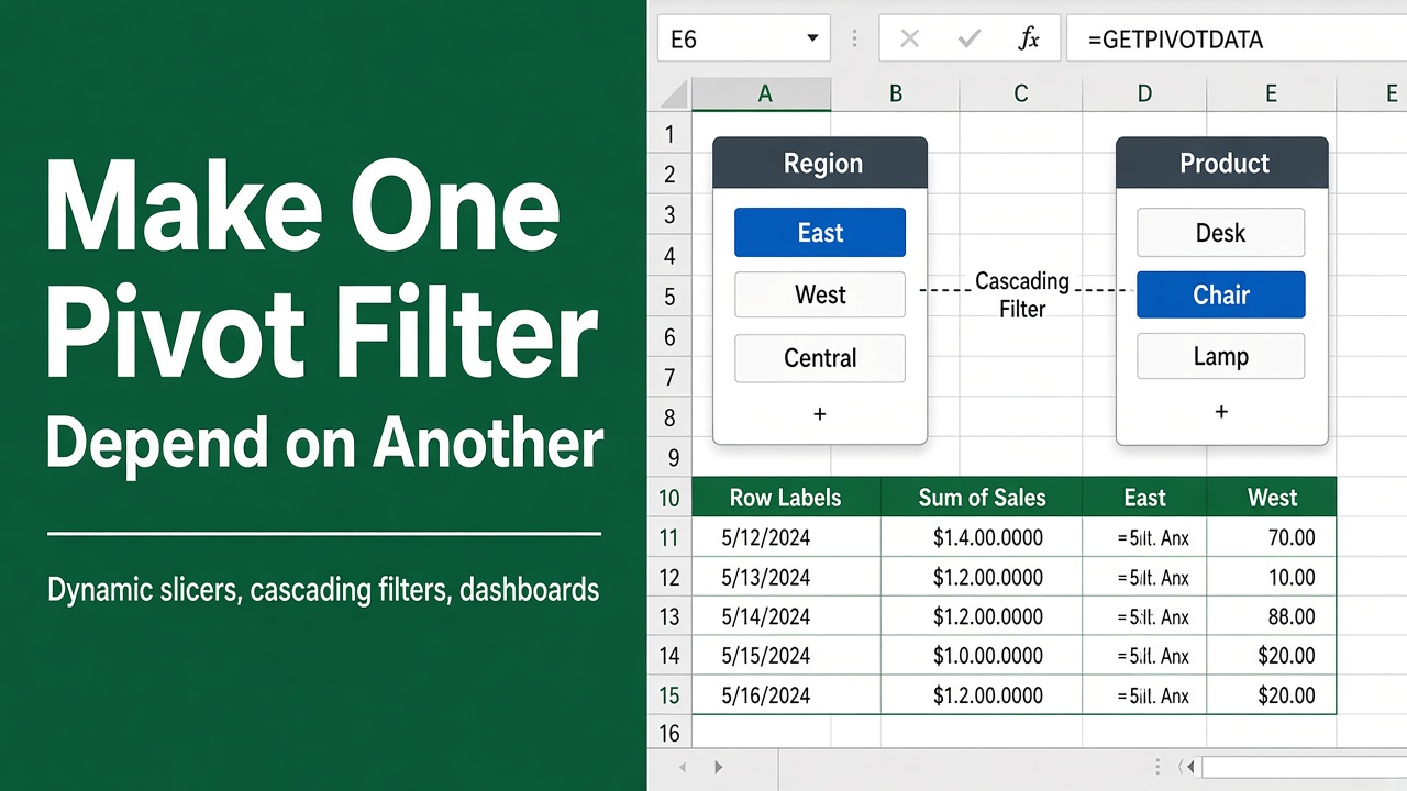 How To Make One Filter Dependent On Another In Excel Pivot Table: Easy Guide featured image