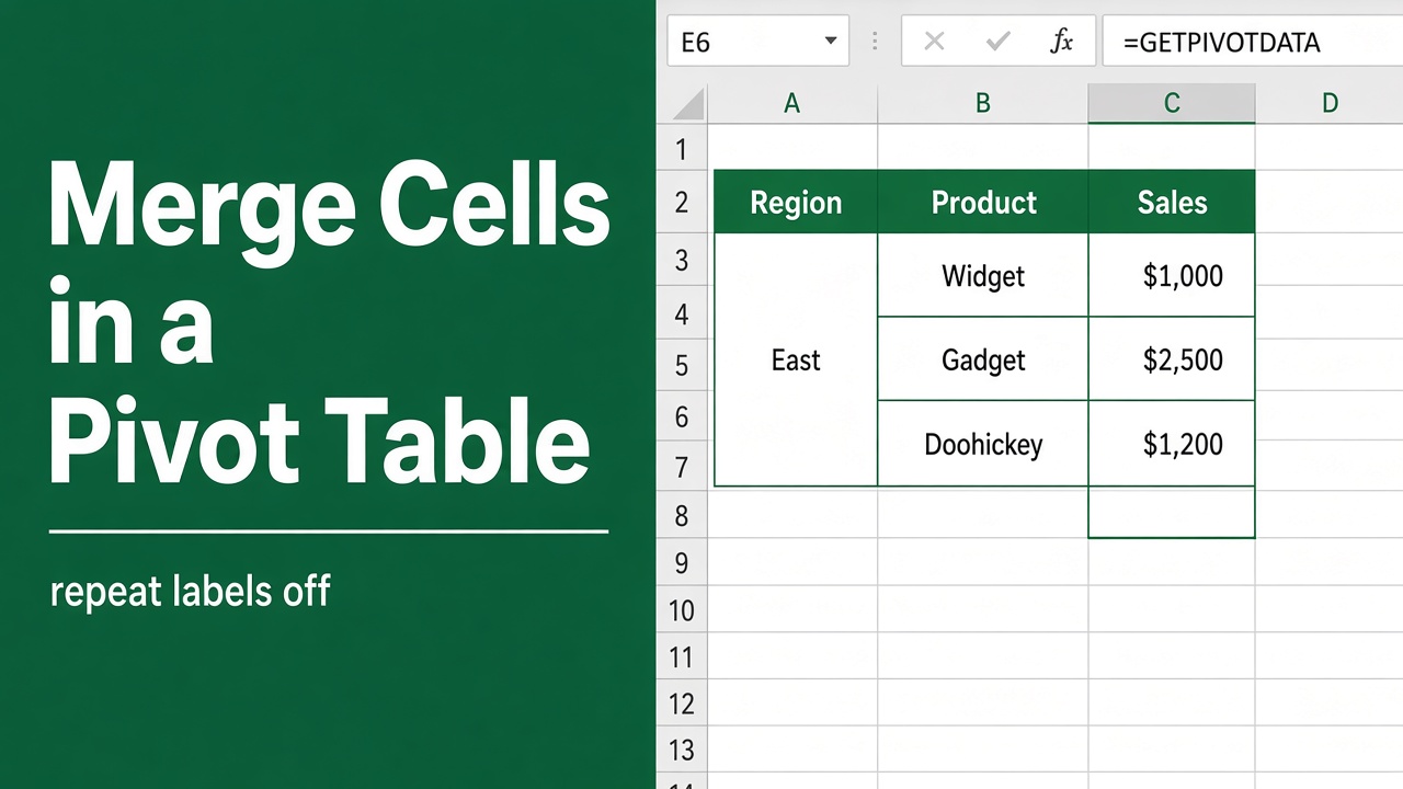 How to Merge Cells in Excel Pivot Table: Expert Guide featured image