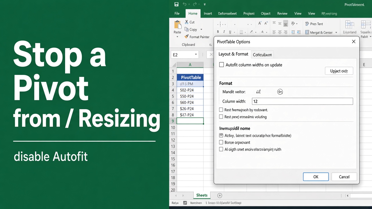 How to Prevent Pivot Table from Resizing After Refreshing Data? featured image