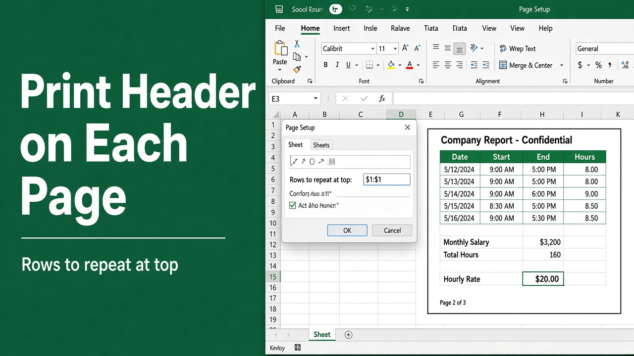 How to Print Header on Each Page in Excel: Easy Guide featured image