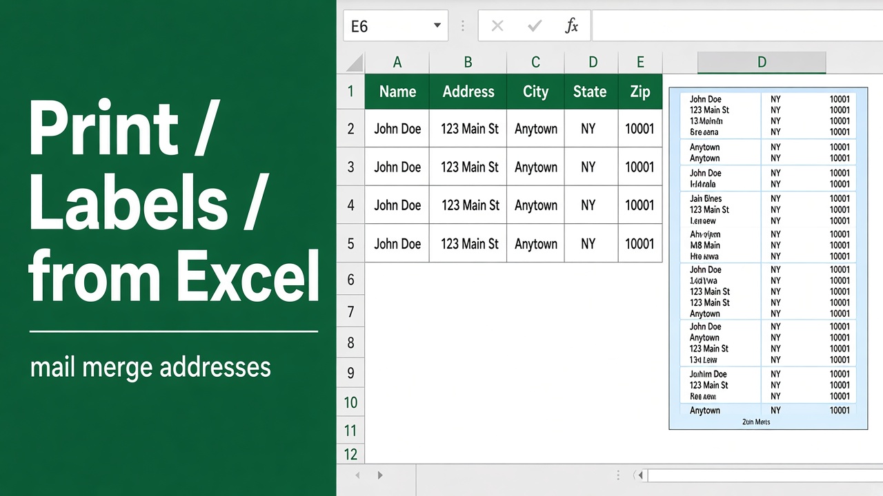 How to Print Labels from Excel: A Comprehensive Guide featured image
