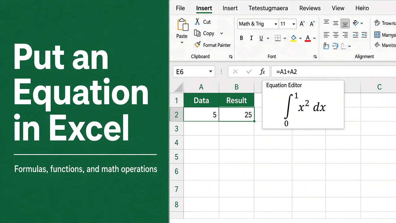 How to put an equation in Excel: Easy Guide featured image