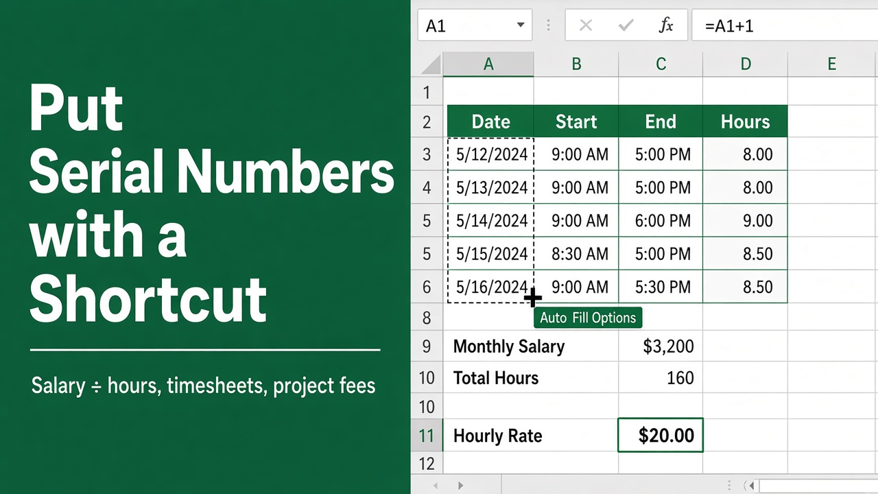 How to Put Serial Number in Excel: The Fast-Track Shortcut featured image