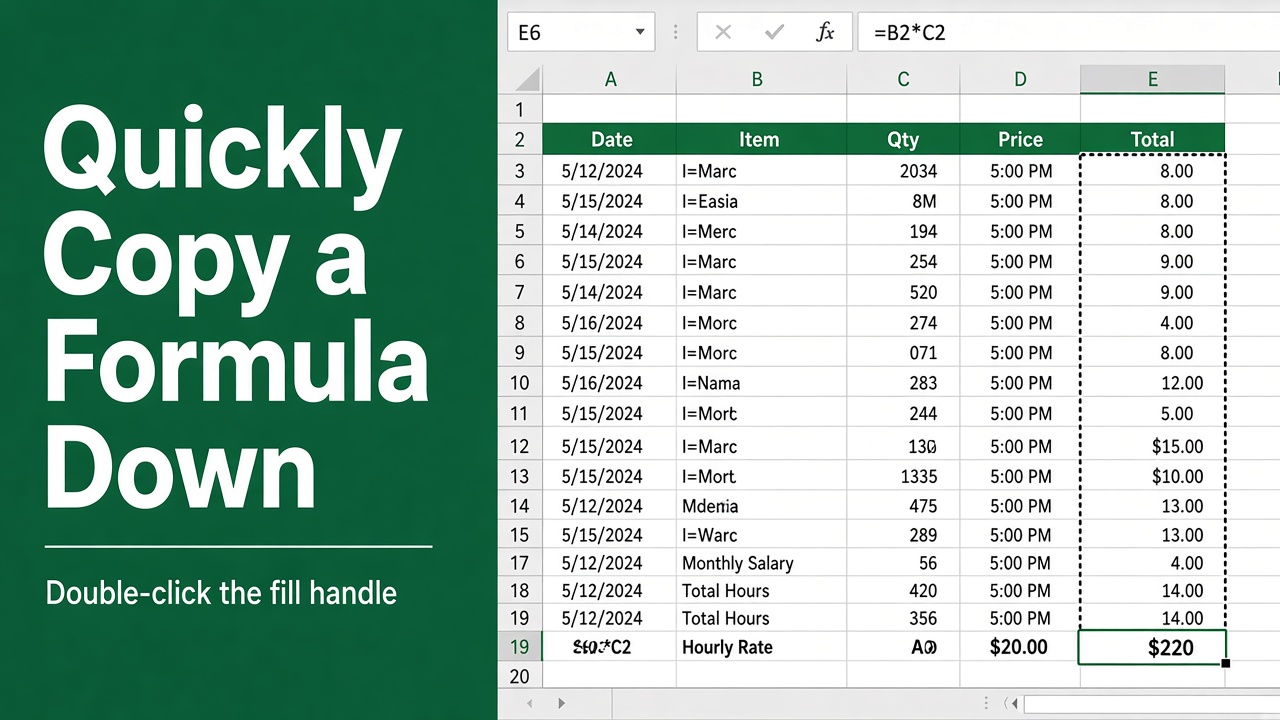 How to Quickly Copy a Formula Down in Excel? featured image