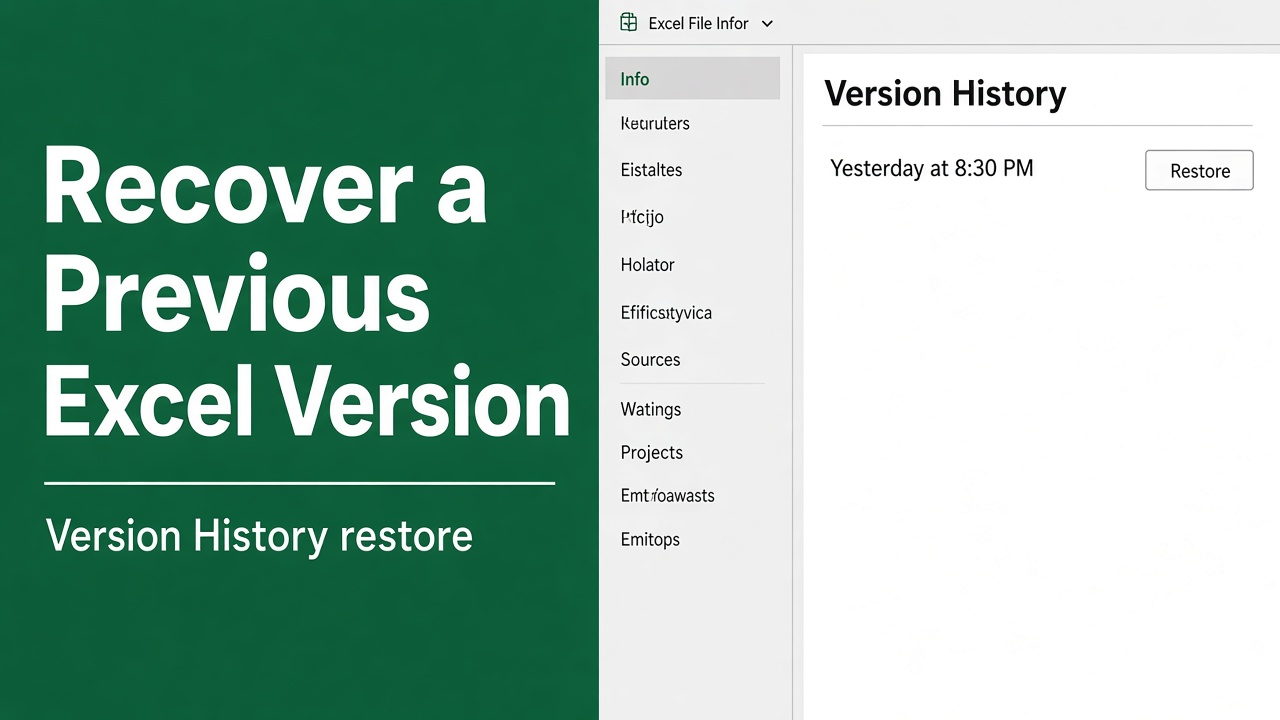How to Recover Previous Versions of an Excel File? featured image