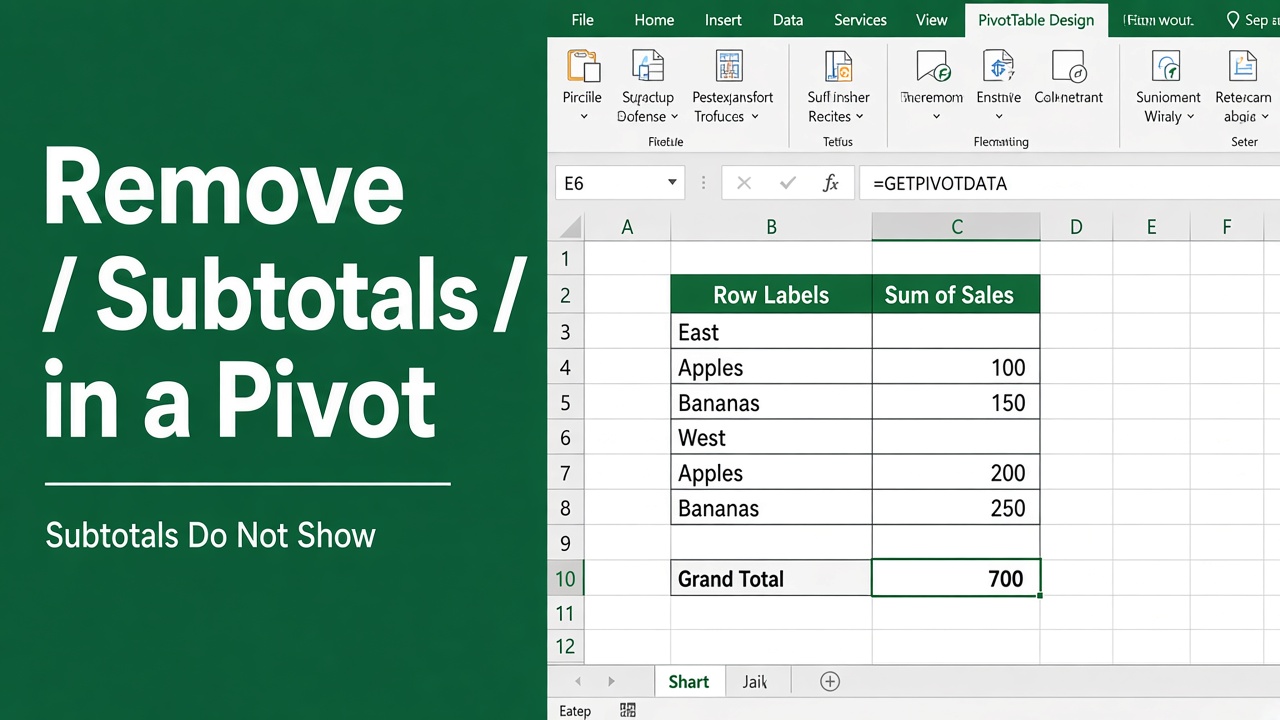 How to Remove Subtotals in Excel Pivot Table: Expert Guide featured image