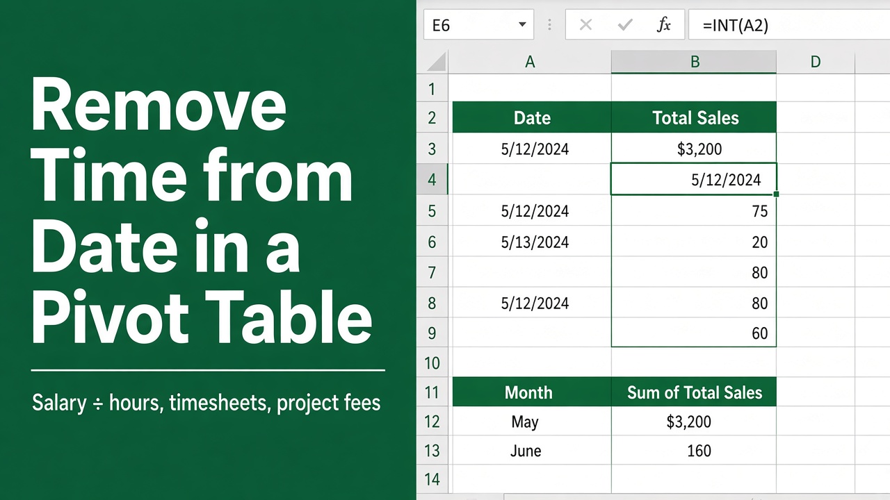 How To Remove Time From Date In Excel Pivot Table: Easy Guide featured image