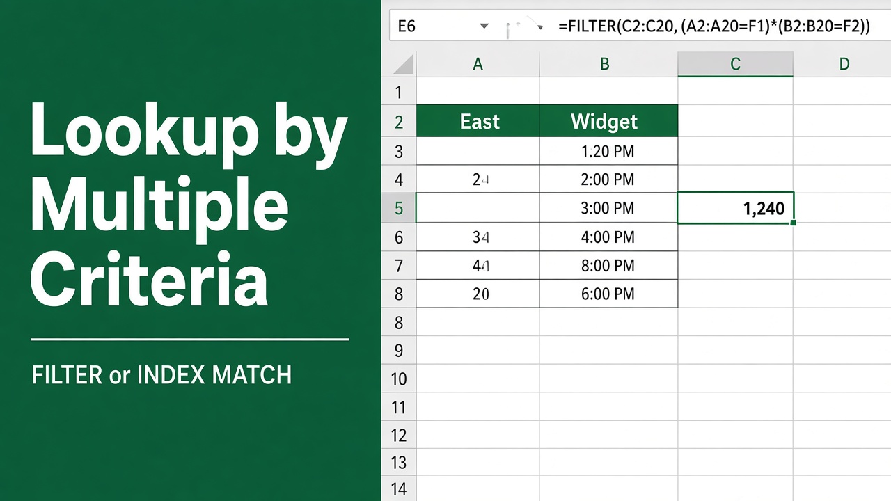 How to Return a Value in Excel Based on Multiple Criteria? featured image