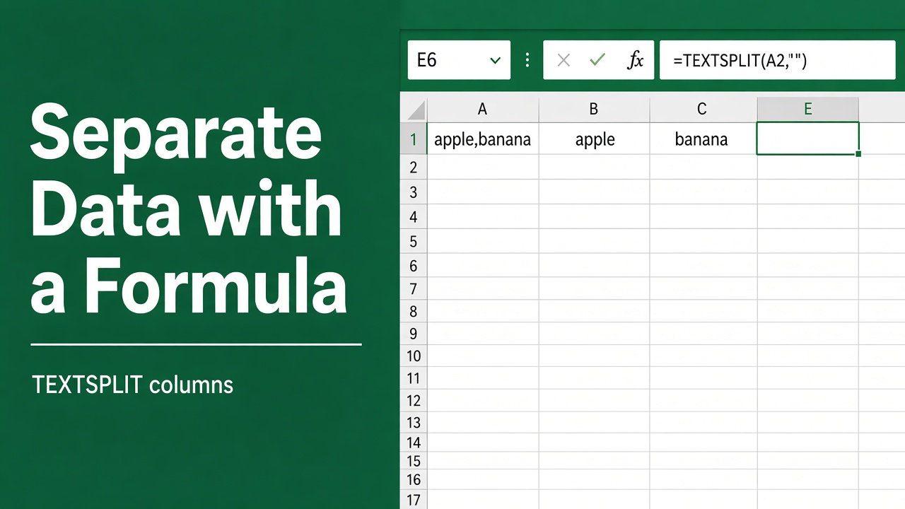 How to Separate Data in Excel Using Formula: Easy Guide featured image