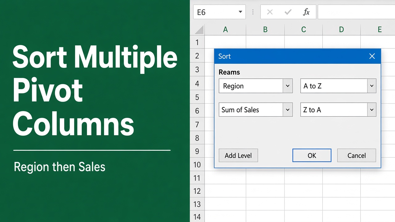 How to Sort Multiple Columns in Excel Pivot Table: Easy Guide featured image