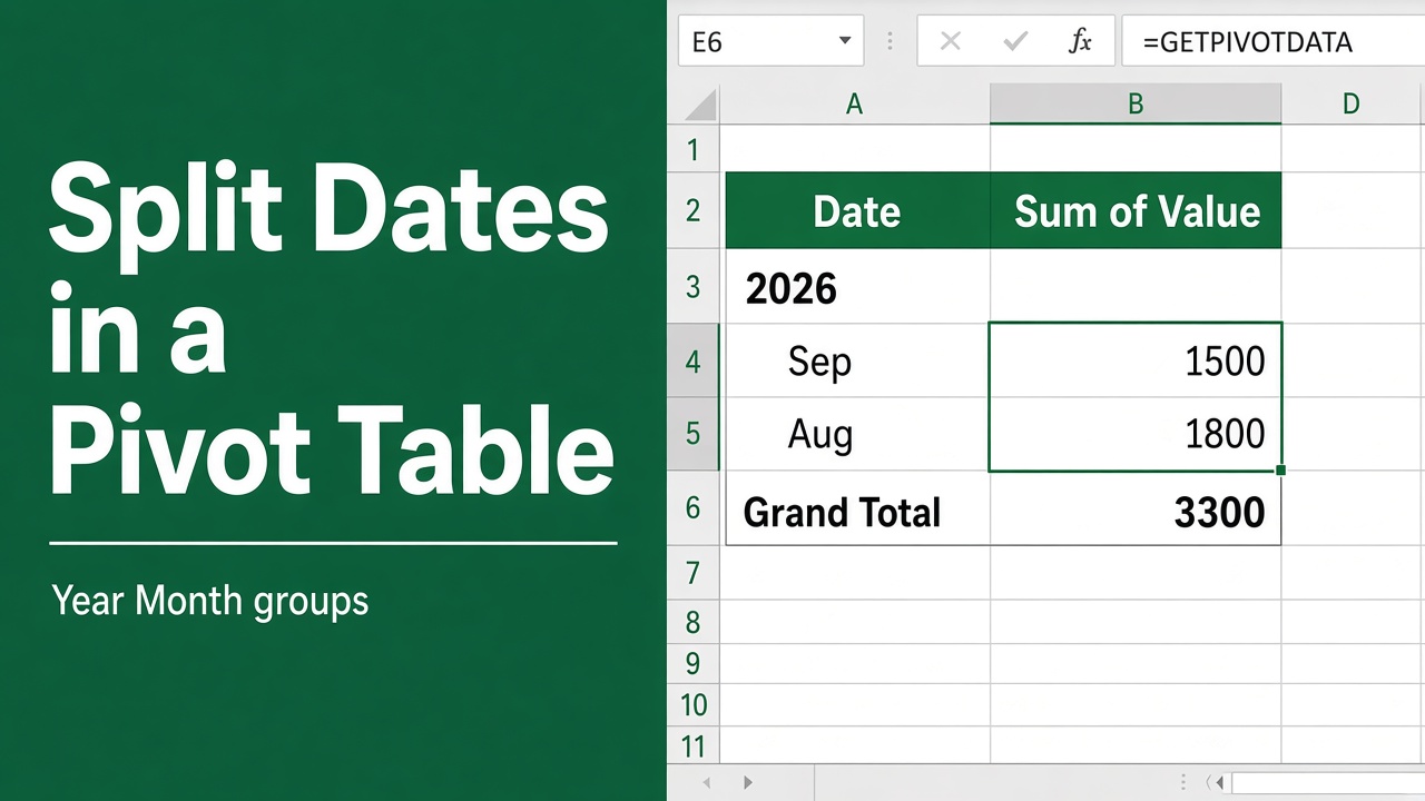 How to Split Date in Excel Pivot: A Complete Guide featured image