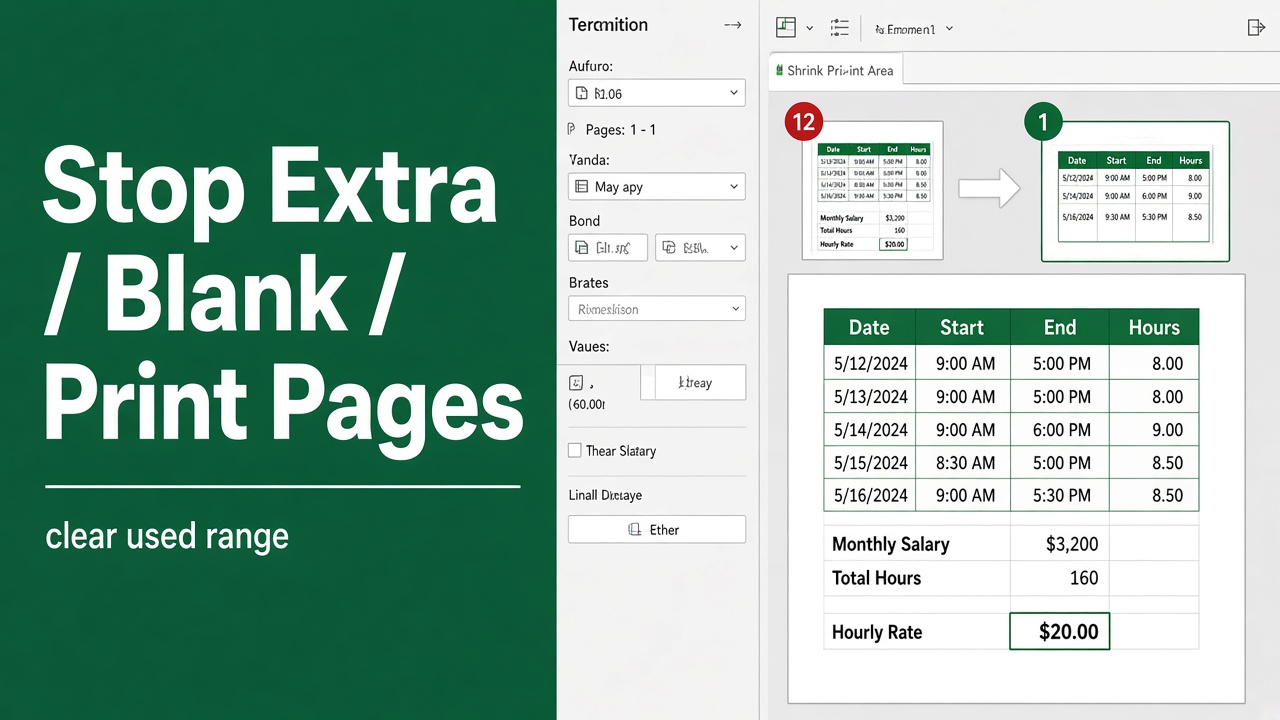 8 Easy Methods to Stop Excel From Printing Extra Blank Pages featured image