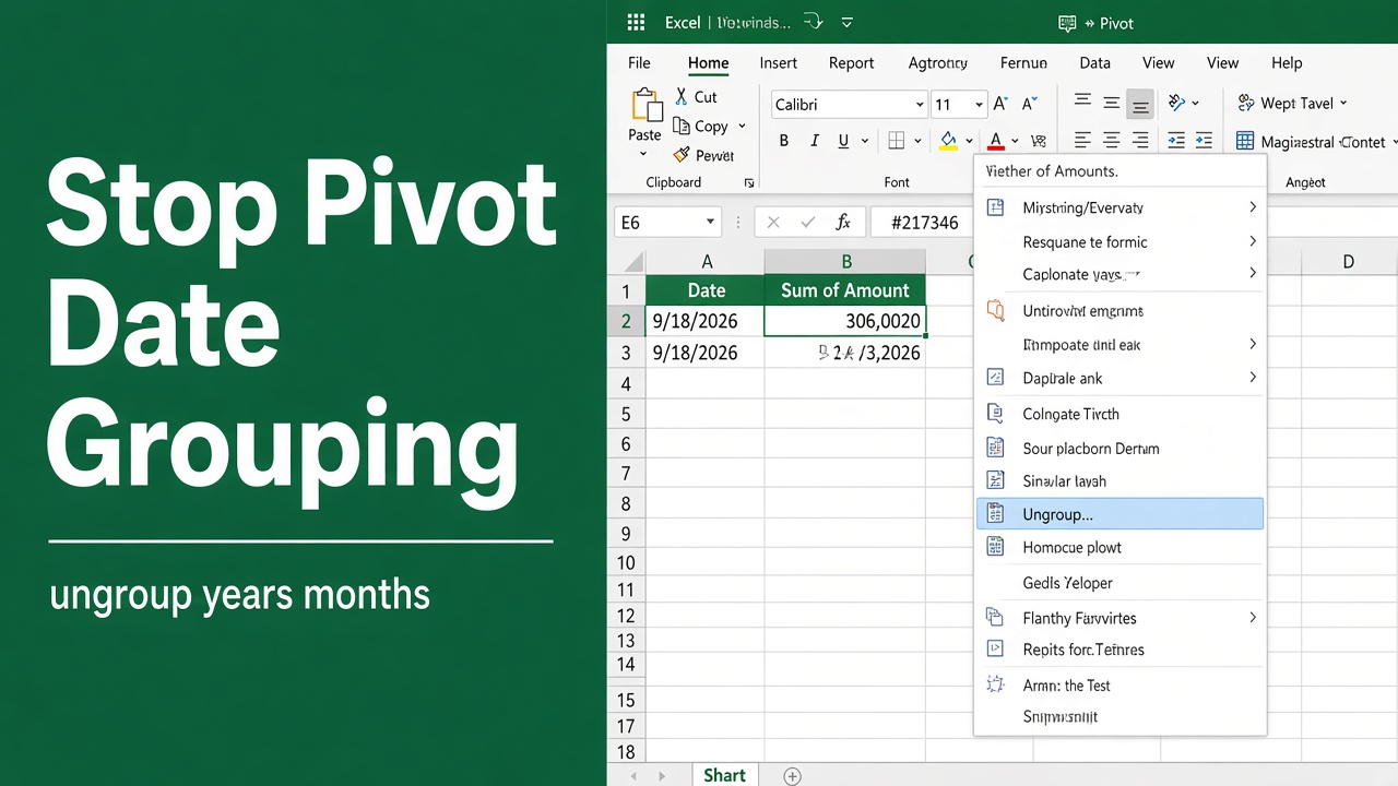 How to Stop Excel Pivot from Grouping Dates: A Complete Guide featured image