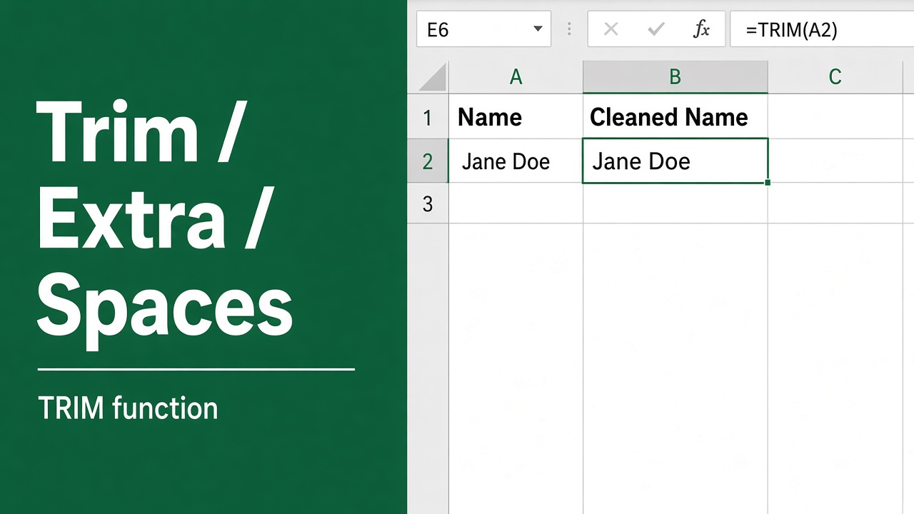 How to Trim Spaces in Excel? (5 Easy Methods) featured image