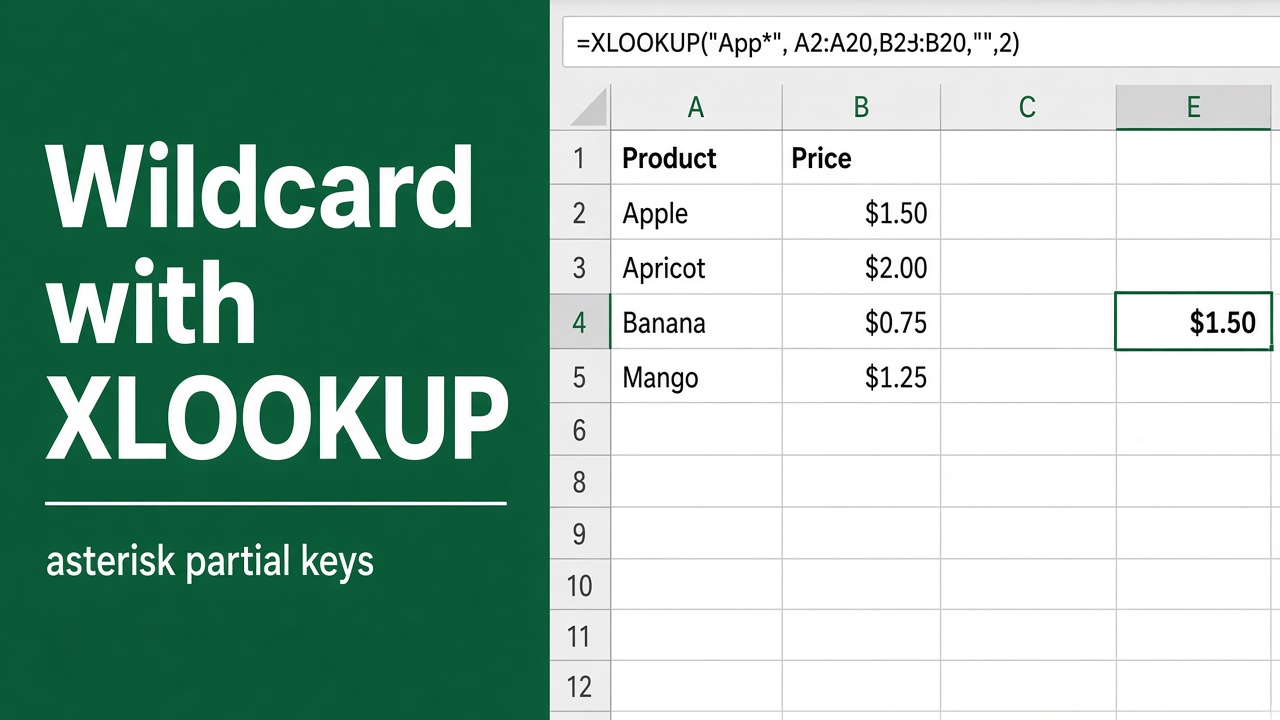 How to Use Wildcard with XLOOKUP: A Comprehensive Guide featured image