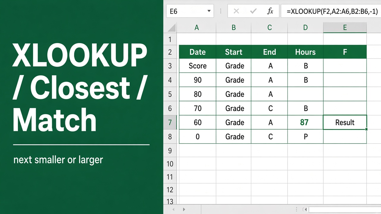 How to Use XLOOKUP to Find the Closest Match in Excel? featured image