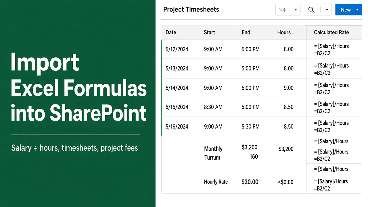 How to Import Excel Formulas into SharePoint Lists? featured image