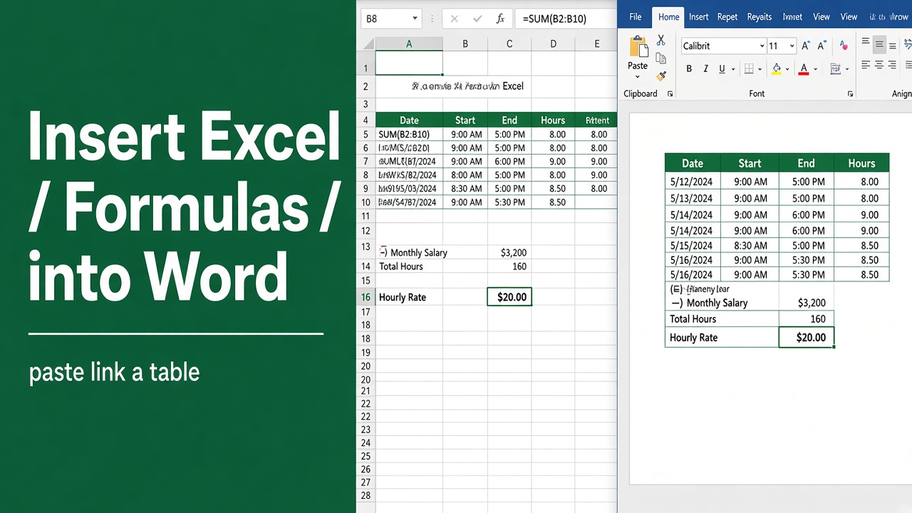 How to Insert Excel Formulas into Microsoft Word? featured image