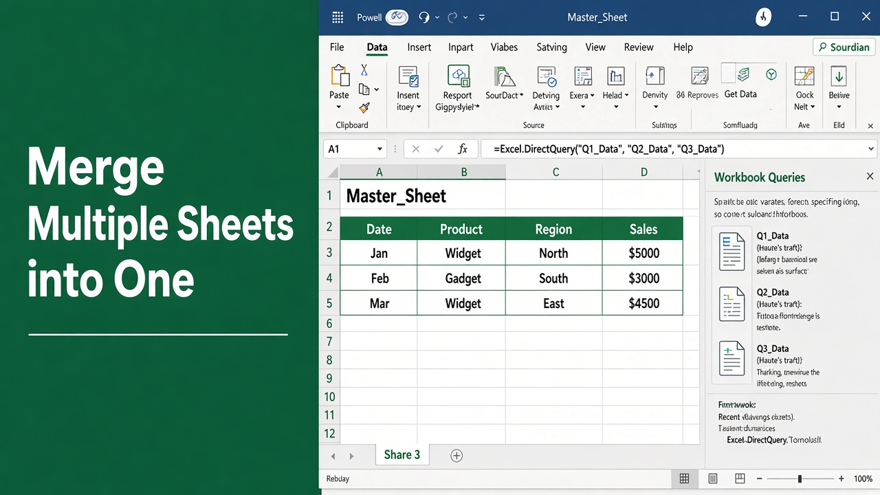 How to Merge Multiple Sheets in Excel to One Sheet: Easy Guide featured image
